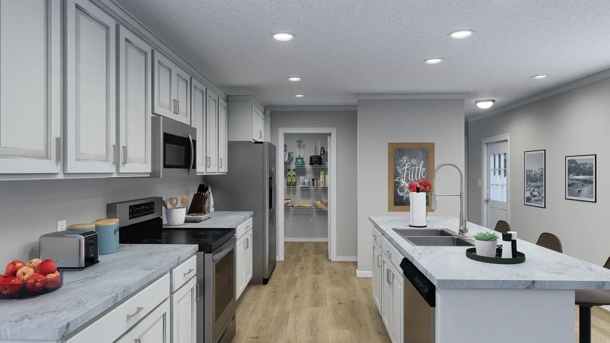 The waverly kitchen home features